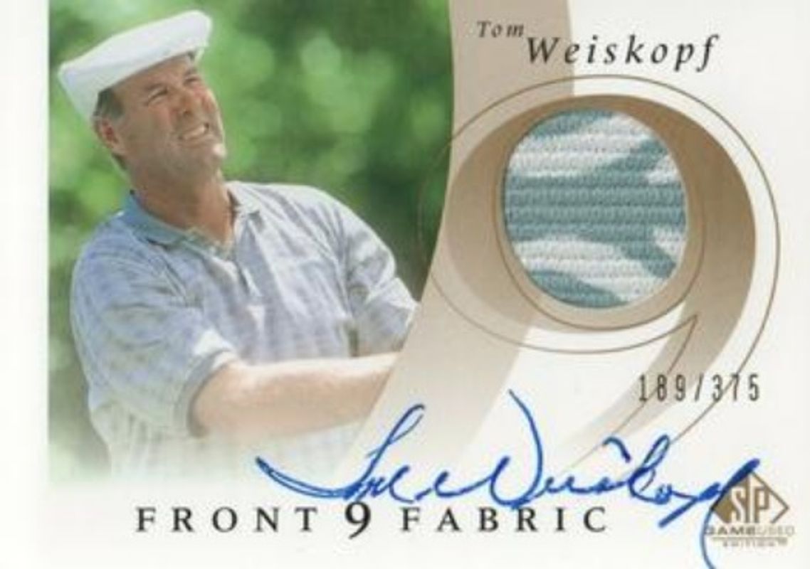 2002 SP Game Used #F9S-WE Front 9 Fabric Autographs /375