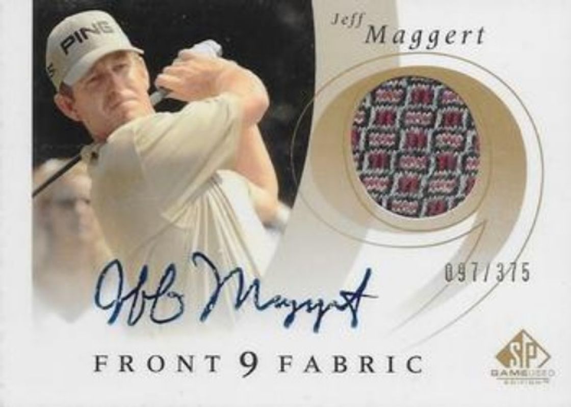 2002 SP Game Used #F9S-JM Front 9 Fabric Autographs /375