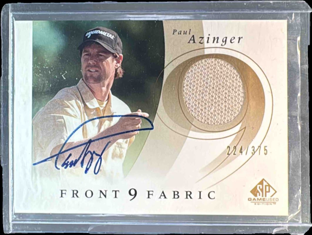 2002 SP Game Used #F9S-PA Front 9 Fabric Autographs /375