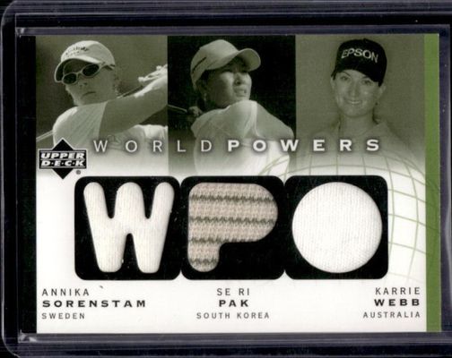2003 Upper Deck #WP3-AS/SP/KW World Powers Triple Shirts