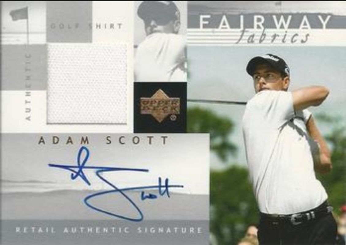 2002 Upper Deck #AS-AFF Fairway Fabrics Signatures Silver
