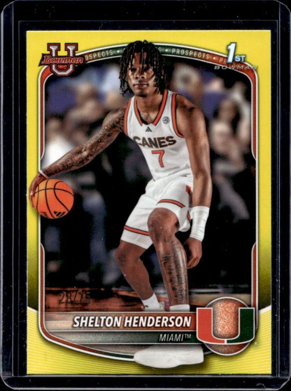 2025 Bowman #BPP-10 Prospects - Yellow Border /75