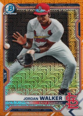 2021 Bowman Chrome Mega Box #BCP-236 Prospects - Orange Refractor /25