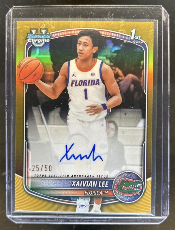 2025 Bowman #CPA-XL Chrome Prospect Autographs - Gold Refractor /50 (1st)
