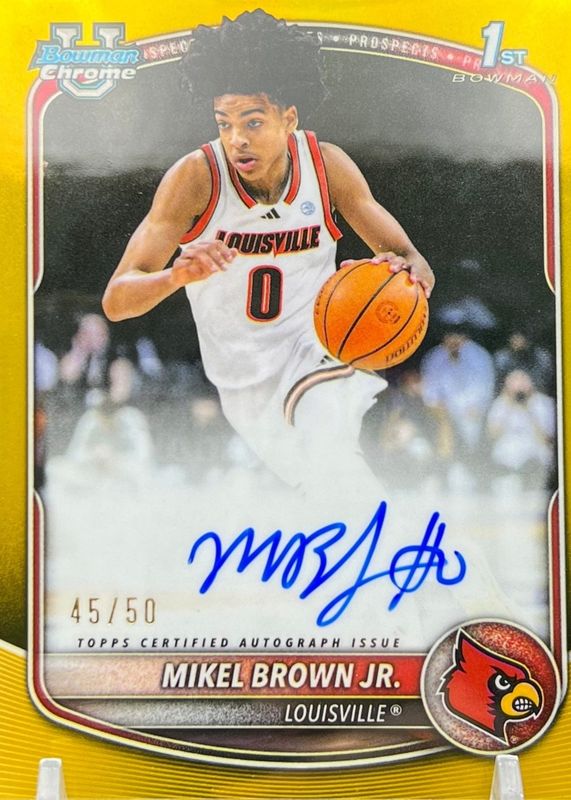 2025 Bowman #CPA-MBJ Chrome Prospect Autographs - Gold Refractor /50 (1st)