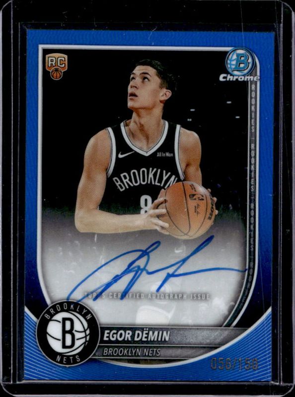 2025 Bowman #BCA-ED Chrome Autographs - Blue Refractor /150