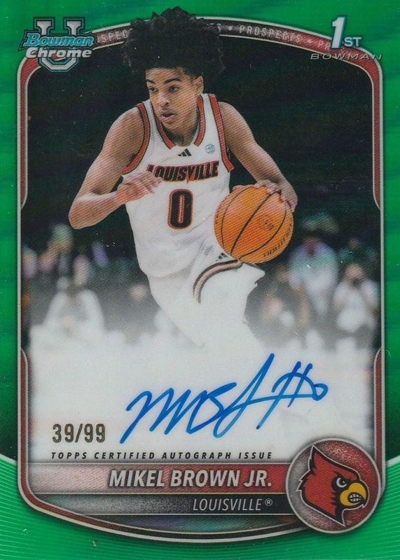 2025 Bowman #CPA-MBJ Chrome Prospect Autographs - Green Refractor /99 (1st)