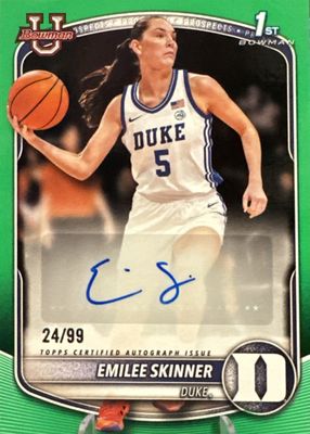 2025 Bowman #CPA-ES Chrome Prospect Autographs - Green Refractor /99 (1st)