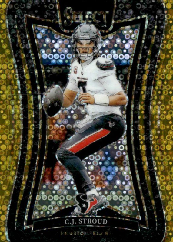 CJ Stroud 2024 Select #394 Suite Level Gold Disco /10 RAW