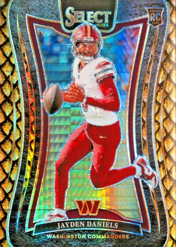 Jayden Daniels 2024 Select #380 Suite Level Gold Dragon Scale /10 Rookie RAW