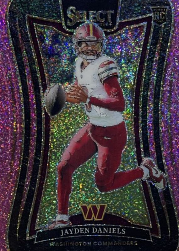 Jayden Daniels 2024 Select #380 Suite Level Pink Glitter /15 Rookie RAW
