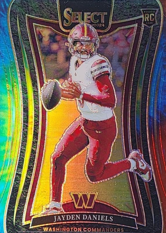 Jayden Daniels 2024 Select #380 Suite Level Tie-Dye /25 Rookie RAW