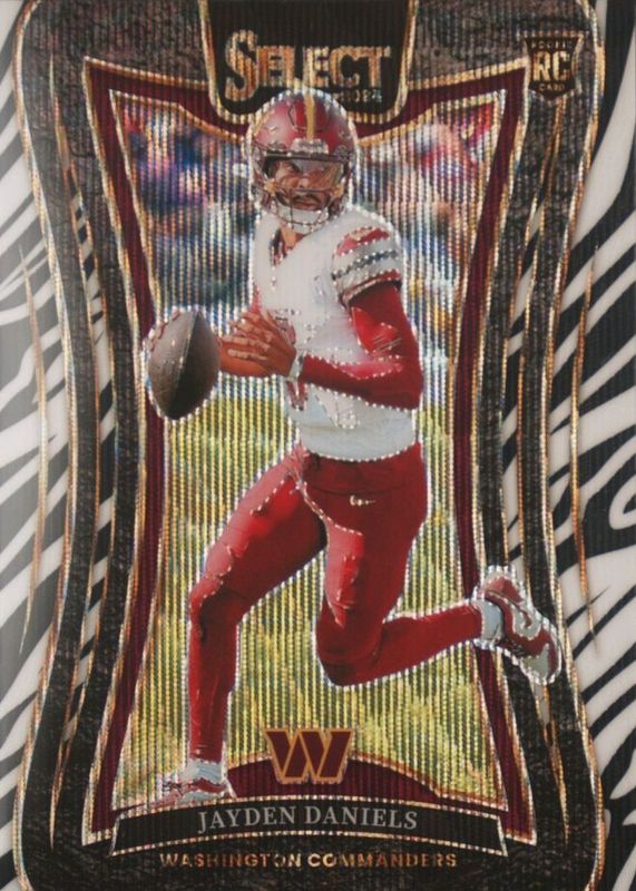Jayden Daniels 2024 Select #380 Suite Level Zebra /(SSP) Rookie RAW