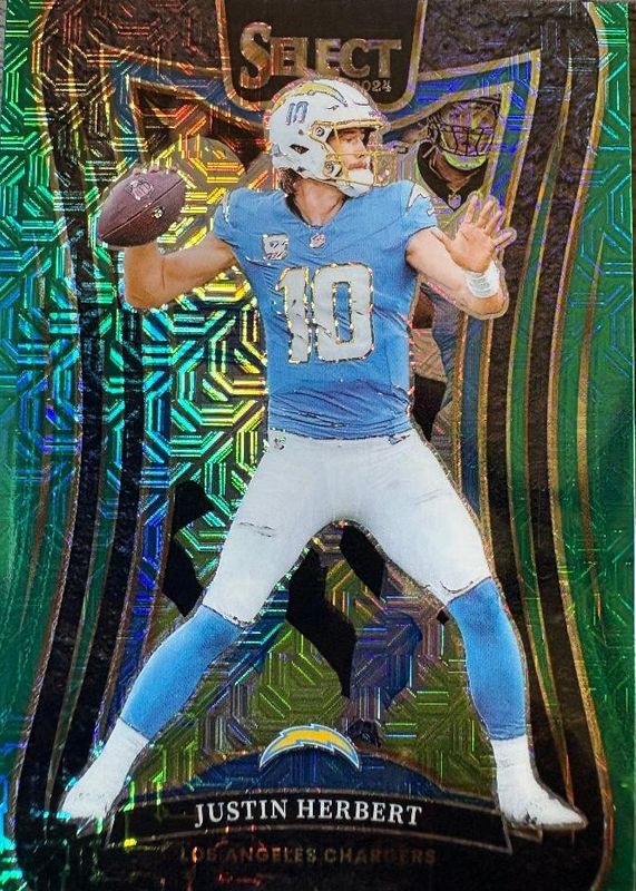 Justin Herbert 2024 Select #395 Suite Level Green /5 RAW