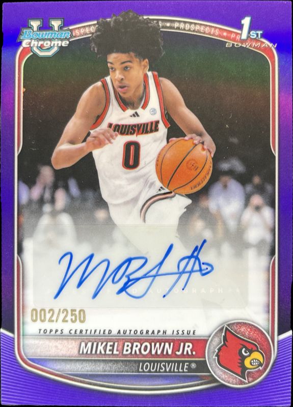 2025 Bowman #CPA-MBJ Chrome Prospect Autographs - Purple Refractor /250 (1st)