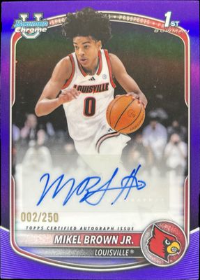 2025 Bowman #CPA-MBJ Chrome Prospect Autographs - Purple Refractor /250 (1st)