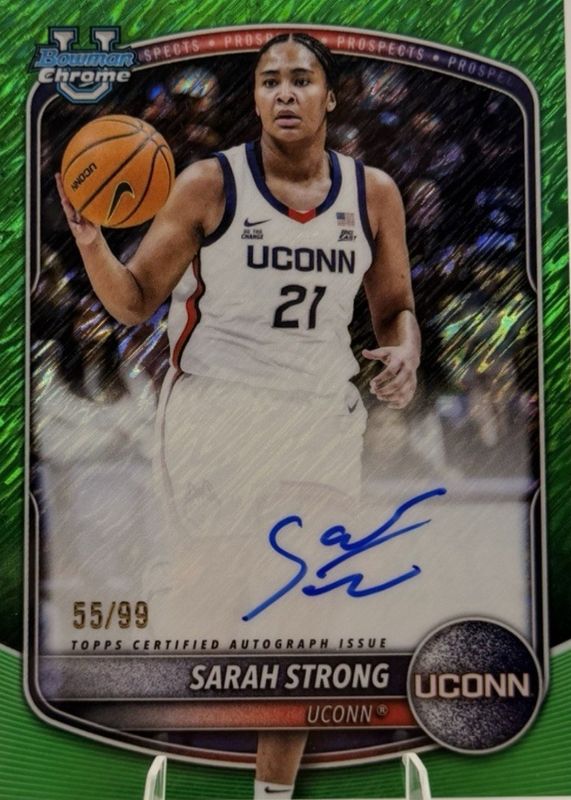2025 Bowman #CPA-SS Chrome Prospect Autographs - Green Shimmer Refractor /99