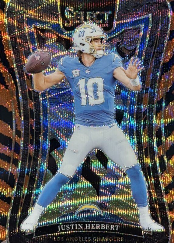 Justin Herbert 2024 Select #395 Suite Level Tiger /(SSP) RAW