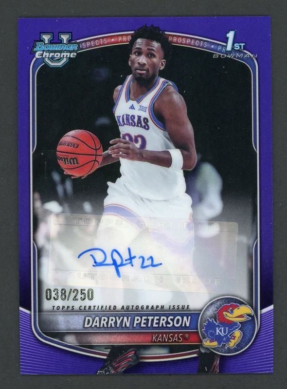 2025 Bowman #CPA-DP Chrome Prospect Autographs - Purple Refractor /250 (1st)