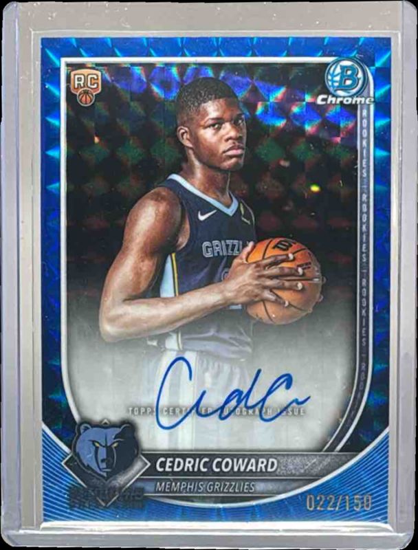 2025 Bowman #BCA-CC Chrome Autographs - Blue Geometric Refractor /150
