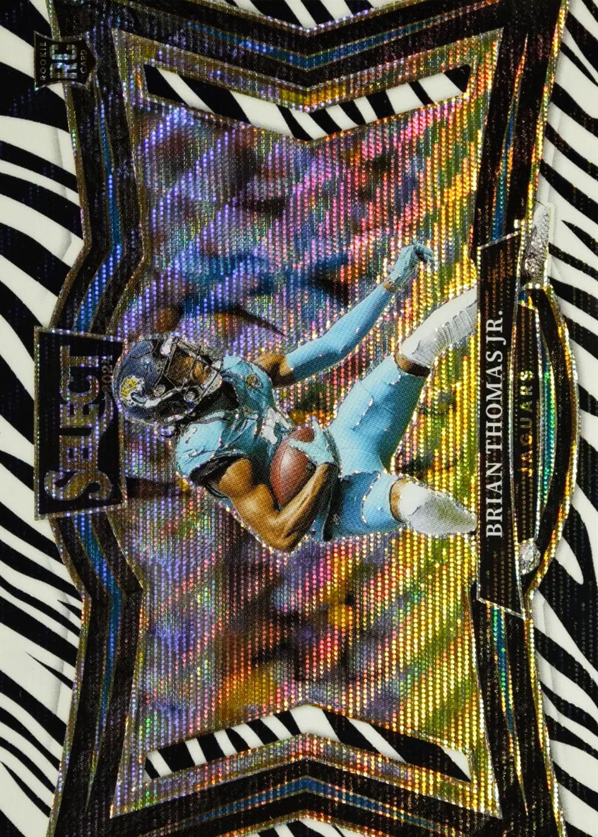 Brian Thomas Jr. 2024 Select #412 Field Level Zebra /(SSP) Price