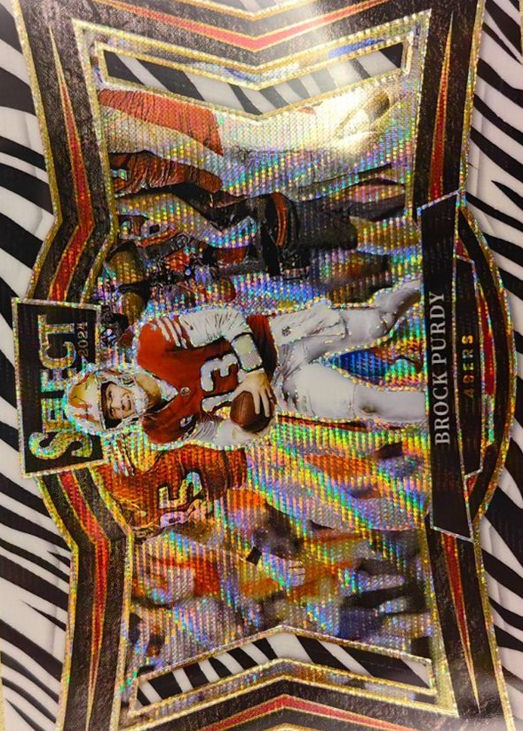 Brock Purdy 2024 Select #465 Field Level Zebra /(SSP) Price Guide