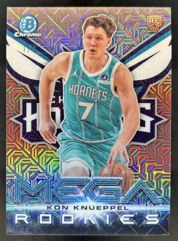 Kon Knueppel 2025 Bowman #MR-4 Mega Rookies - Gold Mojo Refractor 