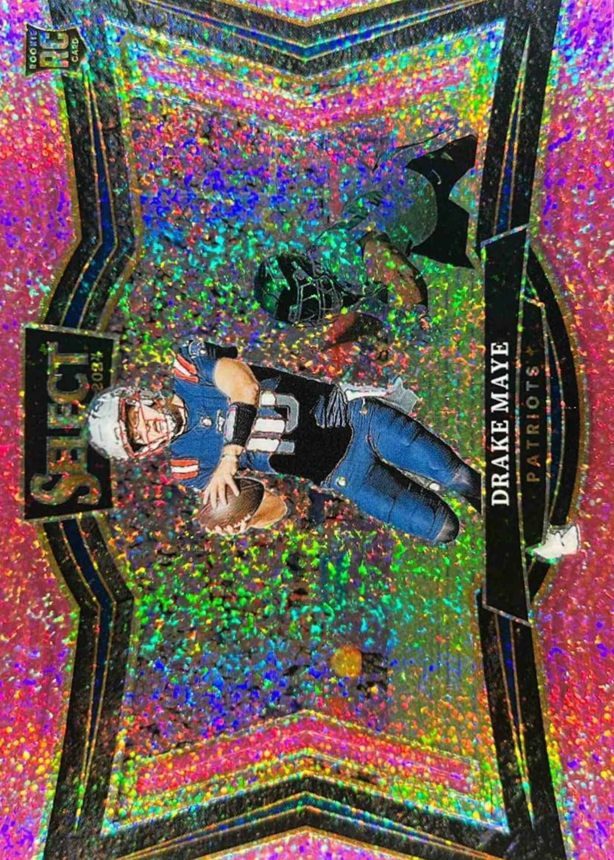 Drake Maye 2024 Select #475 Field Level Pink Glitter /15 Price