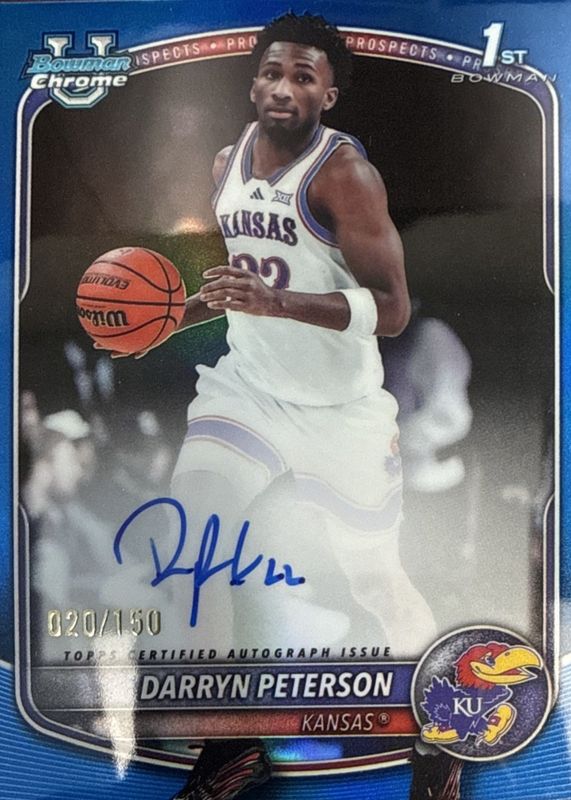 2025 Bowman #CPA-DP Chrome Prospect Autographs - Blue Refractor /150 (1st)