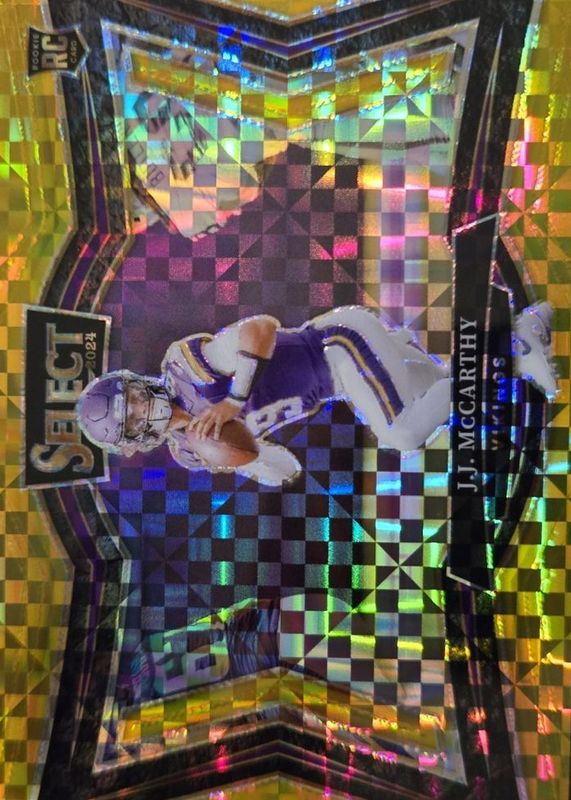 JJ McCarthy 2024 Select #441 Field Level Gold /10 Rookie RAW