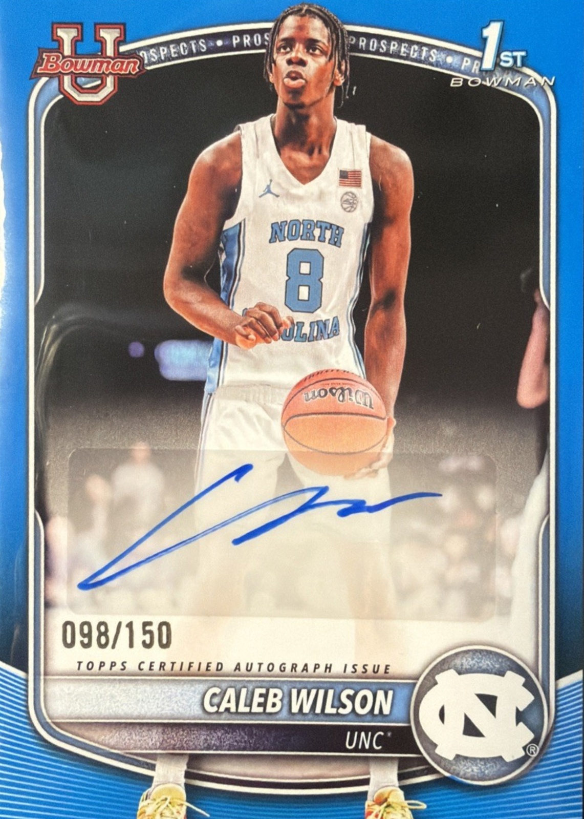 Caleb Wilson 2025 Bowman #PA-CL Paper Prospect Retail Autographs - Blue ...