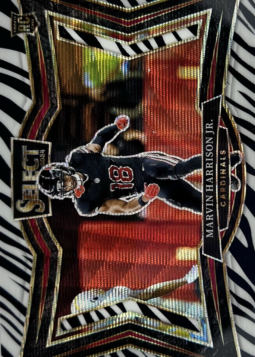 Marvin Harrison Jr. 2024 Select #474 Field Level Zebra /(SSP