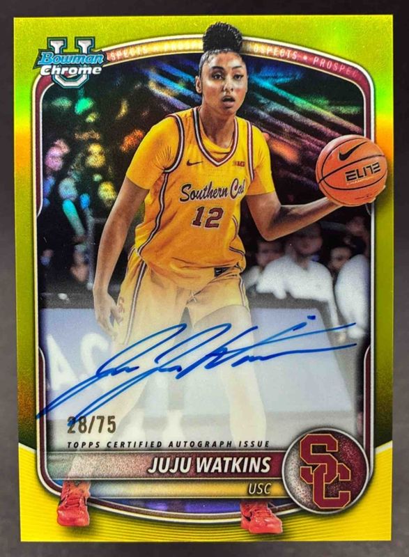 2025 Bowman #CPA-JA Chrome Prospect Autographs - Yellow Refractor /75