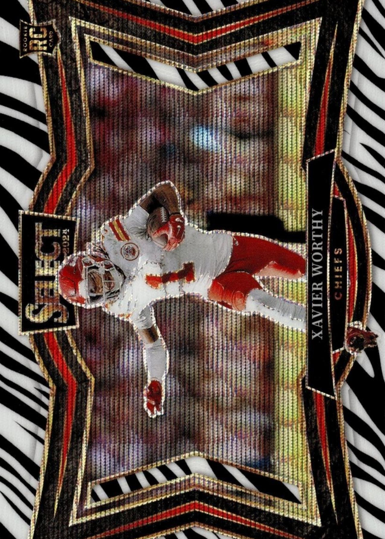 Xavier Worthy 2024 Select #470 Field Level Zebra /(SSP) Price