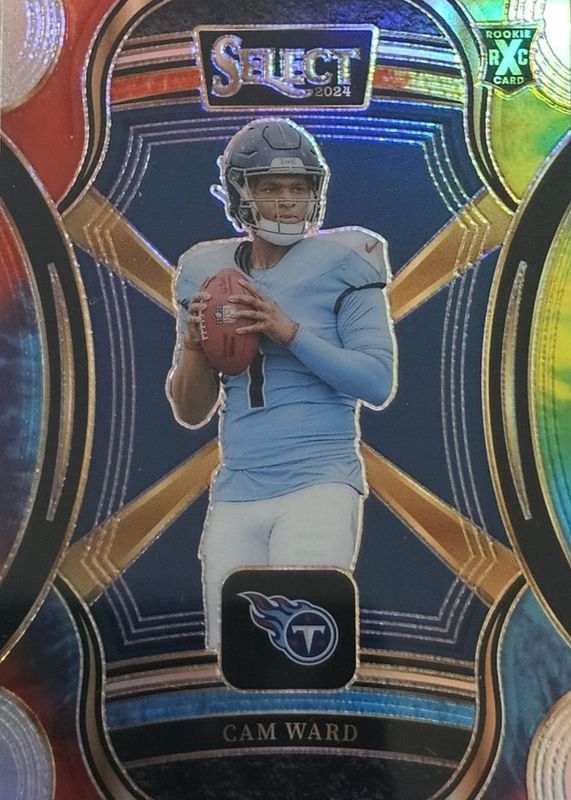 Cam Ward 2024 Select #501 XRC Prizm - Tie-Dye /25 RAW