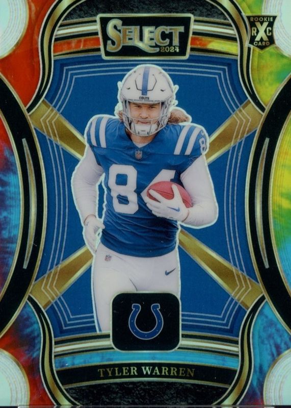 Tyler Warren 2024 Select #517 XRC Prizm - Tie-Dye /25 Price Guide