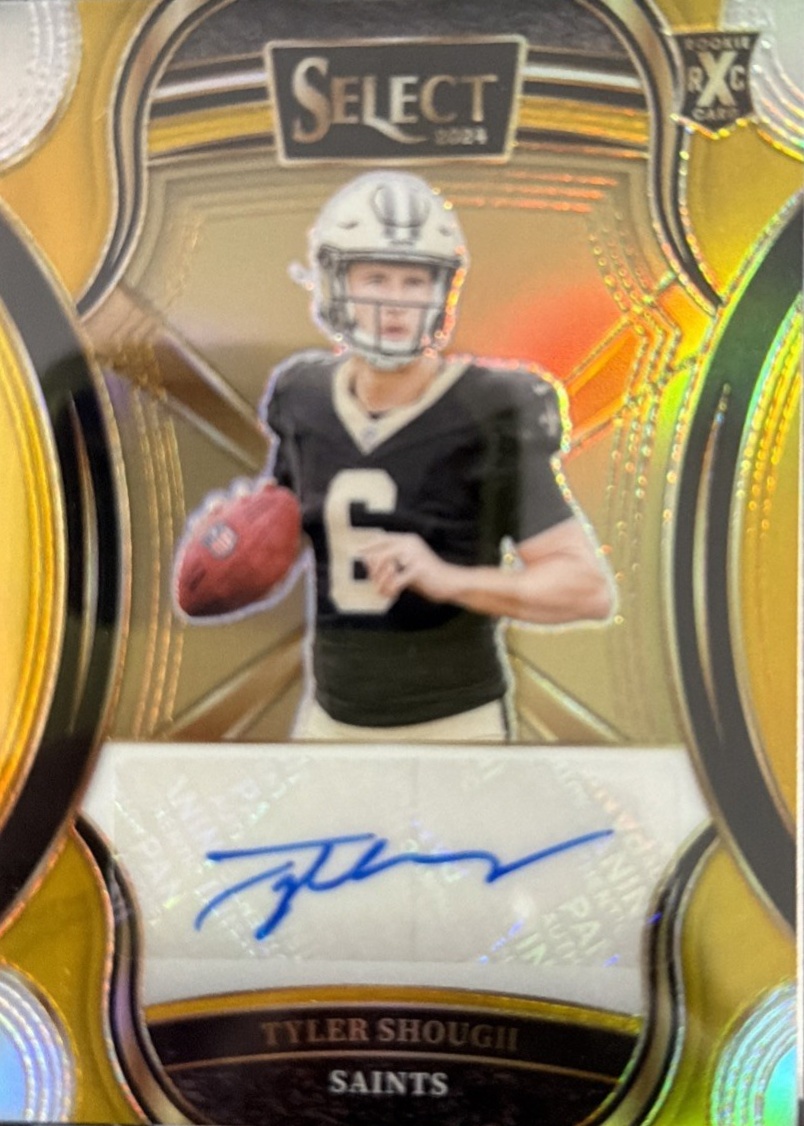 Tyler Shough 2024 Select #524 XRC Prizm Autographs - Gold /10