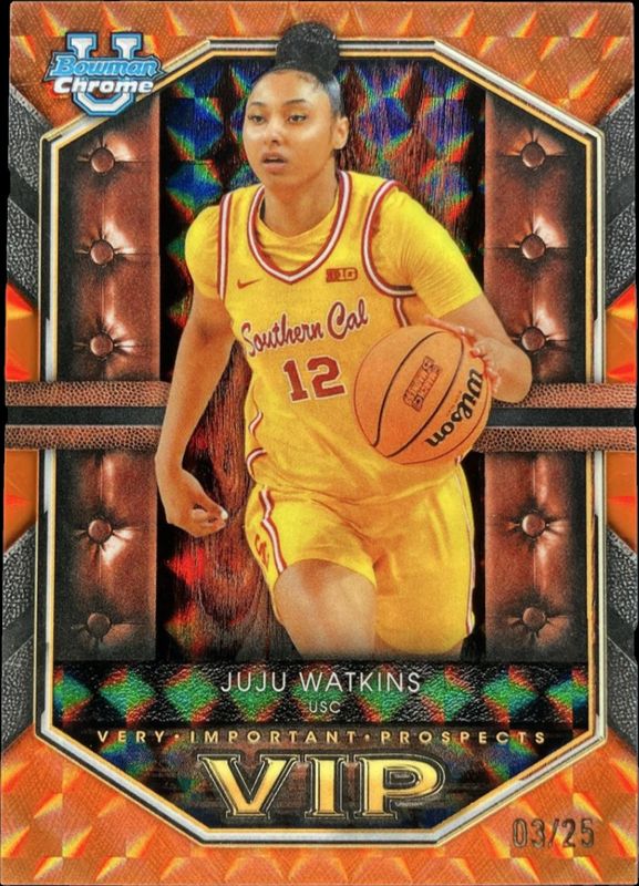 2025 Bowman #VIP-8 Very Important Prospects - Orange Geometric Refractor /25