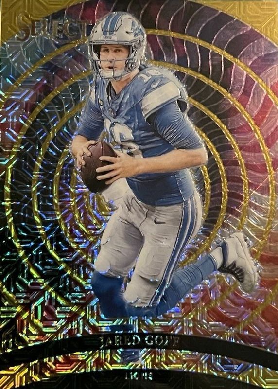 Jared Goff 2024 Select #19 Color Wheel - Gold /10 RAW