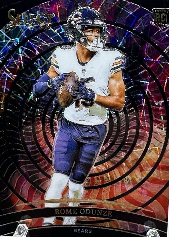 Rome Odunze 2024 Select #17 Color Wheel - Black /1 Rookie RAW