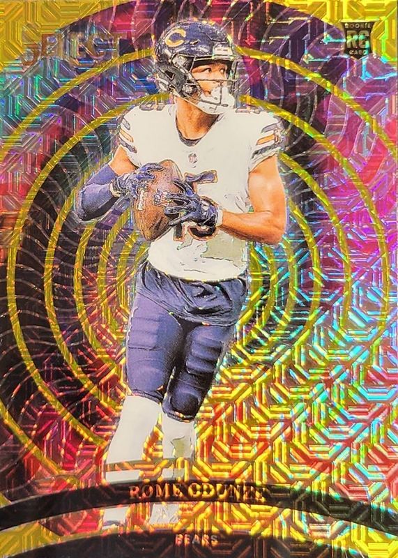 Rome Odunze 2024 Select #17 Color Wheel - Gold /10 Rookie RAW