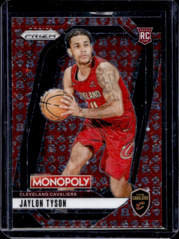 Jaylon Tyson 2024 Prizm Monopoly #15 Free Parking Rookie RAW