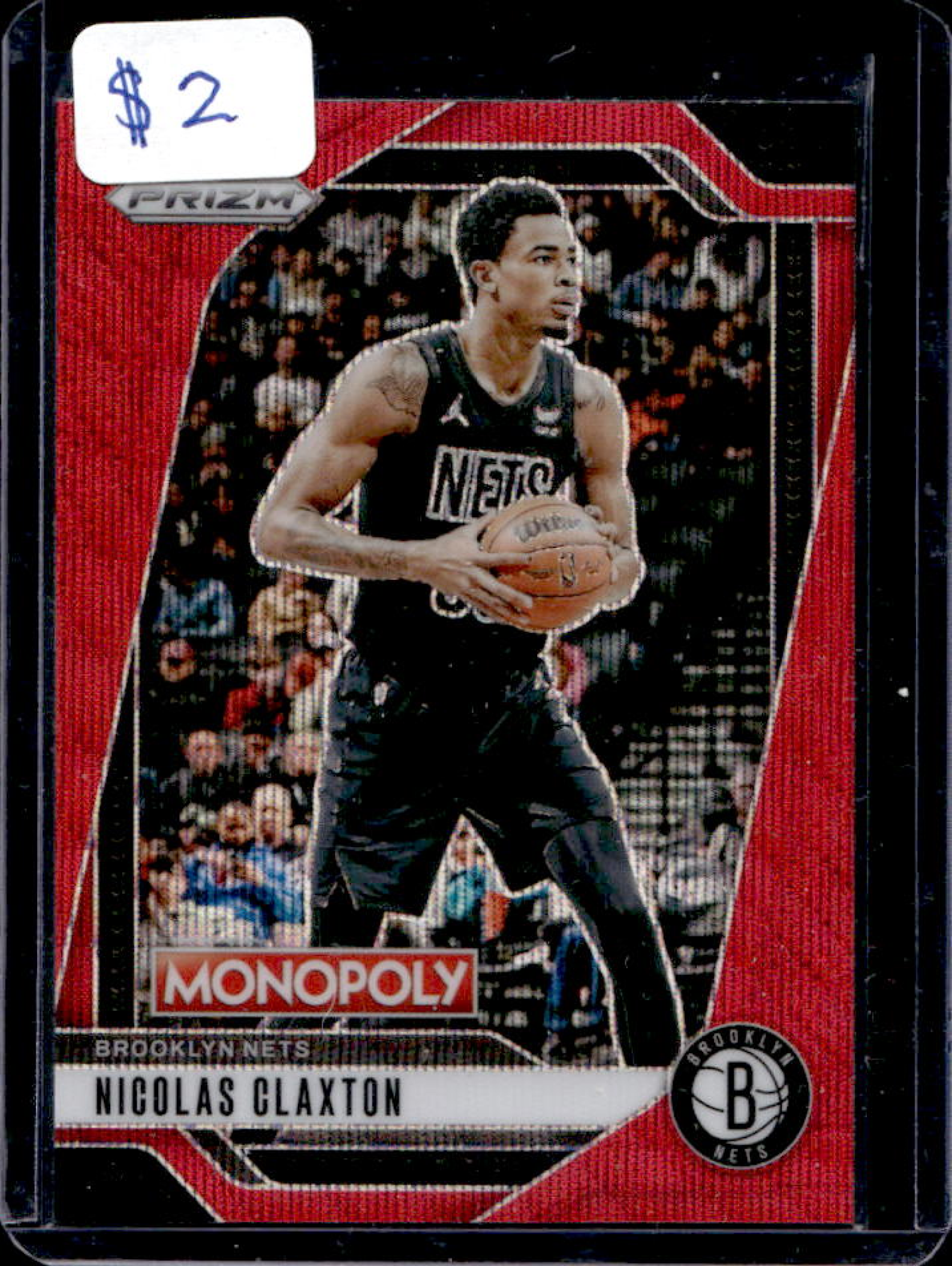 Nic Claxton 2024 Prizm Monopoly #54 Prizm - Red Wave Price