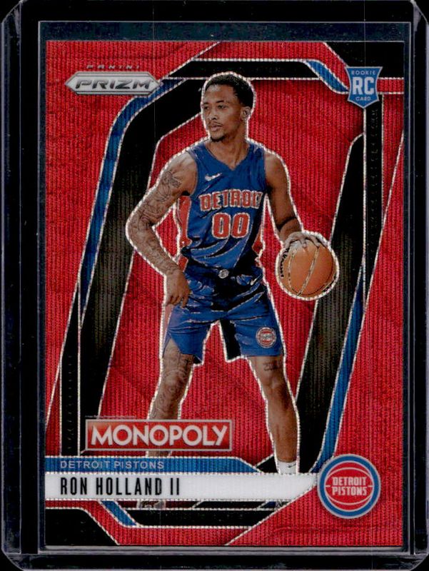 Ron Holland II 2024 Prizm Monopoly #66 Prizm - Red Wave Rookie RAW
