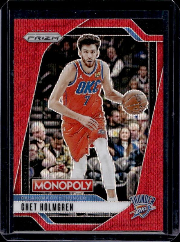 Chet Holmgren 2024 Prizm Monopoly #80 Prizm - Red Wave Price Guide