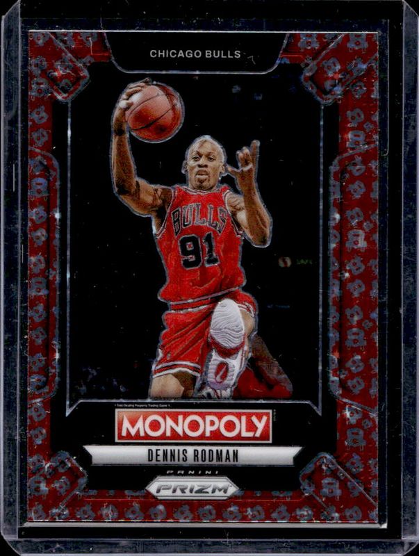 Dennis Rodman 2024 Prizm Monopoly #LEG7 Legends - Free Parking Prizm RAW