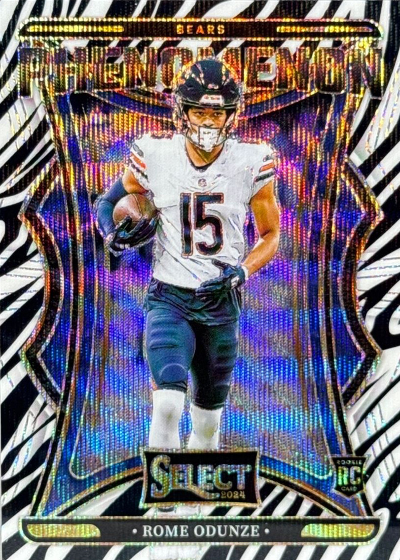 Rome Odunze 2024 Select #10 Phenomenon - Zebra /(SSP) Price Guide