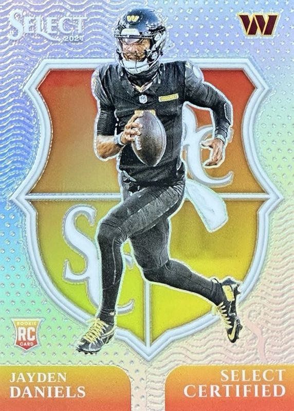 Jayden Daniels 2024 Select #2 Select Certified Rookies - Silver RAW