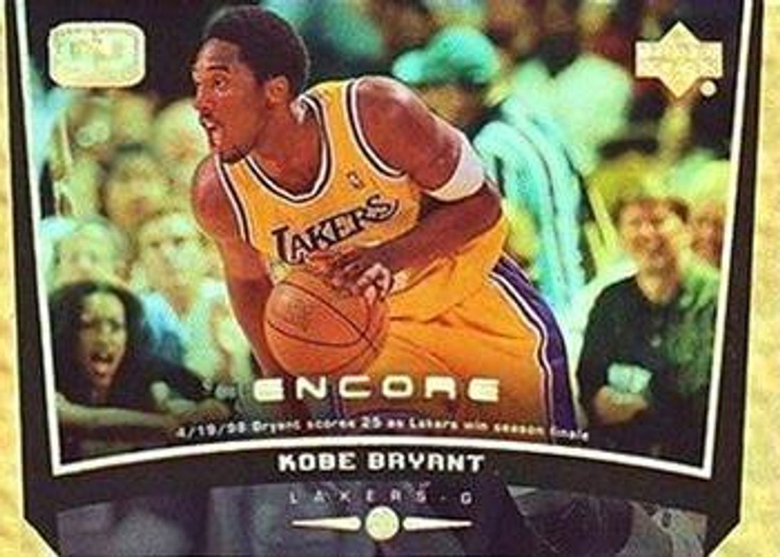 Kobe Bryant 1998 Upper Deck Encore #39 F/X /125 RAW