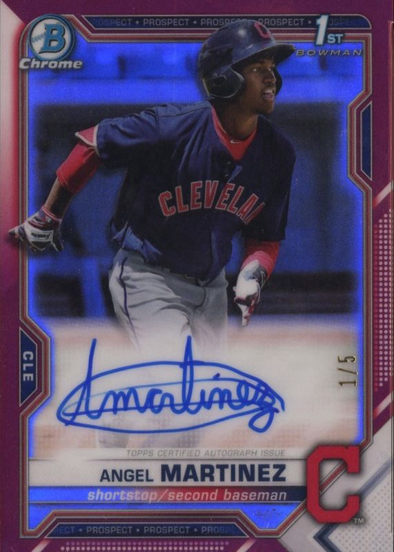 2021 Bowman #CPA-AMA Chrome Prospect Auto - Red Refractor /5 (1st)
